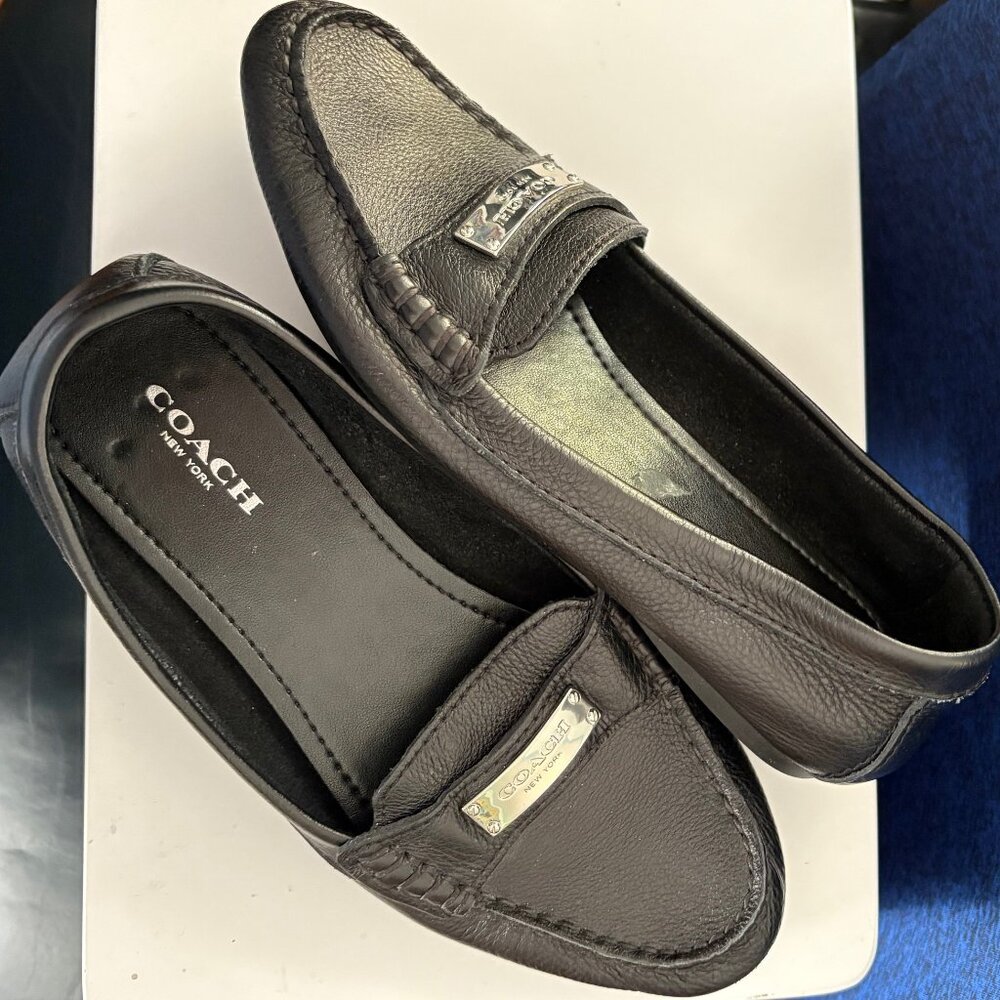 Coach leather loafers